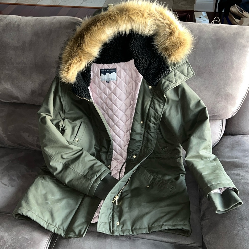 J crew perfect winter parka